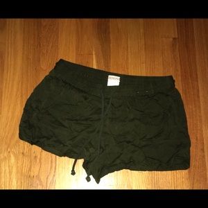 army green shorts